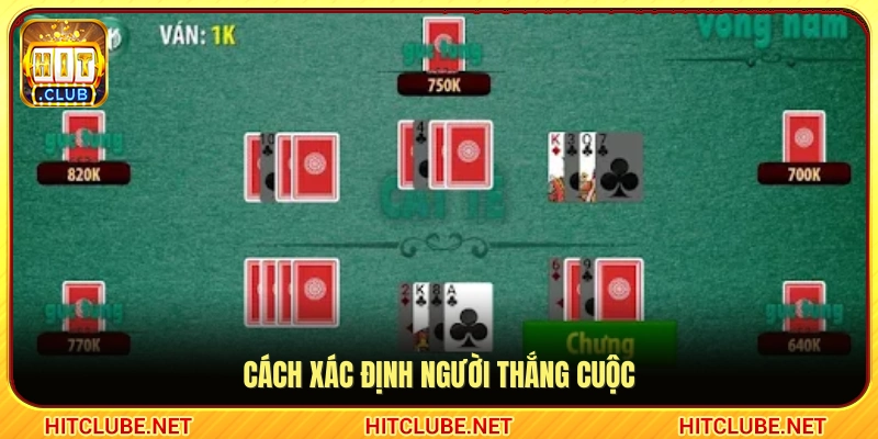 Quy tắc phân định thắng thua trong bài Catte