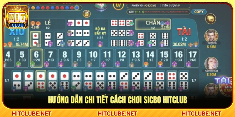 Cách chơi Sicbo Hitclub từ A đến Z 